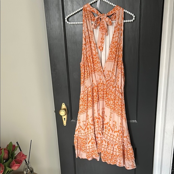 BTFBM Halter top, Boho style dress. Aztec Pattern. Size Large - Picture 2 of 3